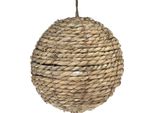 Palla Di Paglia Da Appendere Lavata Grigia Ø20Cm 2Pcs - Palla Di Decorazione Rustica Per Soggiorno, Balcone E Feste In Giardino