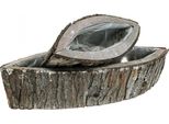 Fioriera In Legno Jardiniere Set Di 2 Fioriere Decorative In Corteccia D'albero Dall'aspetto Naturale Per Uso Interno Ed Esterno