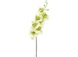 Orchidea Fiore Artificiale Giallo Verde 83Cm Phalaenopsis Decorazione