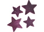 Decorazione Scatter Stelle Di Velluto Bacche Viola Natale Decorazione Dell'avvento 40 Pezzi 4/5Cm