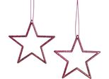 Stelle Di Natale Scintillanti Da Appendere Per Decorazioni Festive, 40 Pezzi