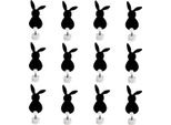 Coniglietto Di Pasqua Decorazione Da Tavolo In Feltro Stand Nero 19Cm Set Di 12 Primavera Decorazione Di Pasqua