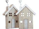 Casa Di Legno Centrotavola Cuore San Valentino Festa Della Mamma 20Cm Set Di 2