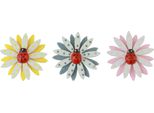 Decorazione Sparsa Coccinelle Fiori In Feltro Di Legno, Decorazione Da Tavola Primavera Estate Ø4Cm 48 Pezzi