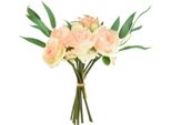 Bouquet Di Fiori Artificiali Con Rose Ed Eucalipto Per Un'elegante Decorazione