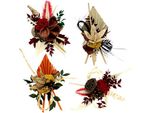 Set Di Sovrapposizioni Decorative Naturali Assortite A 4 Pieghe, Composizioni Funebri E Sovrapposizioni Per Tombe, 28 Pezzi - Materiali Naturali In Colori Armoniosi