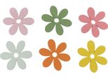 Decorazione A Spruzzo Fiori Di Legno Decorazione Da Tavolo Decorazione Primavera Ø3-4Cm 48 Pz