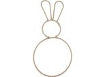 Decorazione Coniglietto Pasquale Natura Loop - Coniglietto In Metallo, Decorazione Pasquale, 20×40Cm, Set Di 4