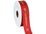 Nastro Di Natale Rosso Oro Buon Natale 25 Mm X 20 M Nastro Regalo Nastro Decorativo