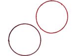 Dekoring Jute Deko-Loop Rosso Rosso Scuro Ø30Cm Set Da 4 Ghirlanda Natalizia Ghirlanda Per Porta Decorazione, 4 Pezzi