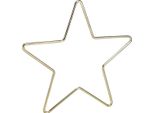 Decorazione Natalizia Stella In Metallo Ciondolo Oro Ø15Cm Set Di 6 Decorazioni Per Albero Di Natale