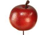 Mini Mele Su Filo Ø3,5 Cm Rosso Decorazione Plastica Forniture Per Fioristi 48 Pezzi