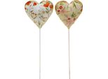 Spina Di Fiore Cuore Decorativo In Metallo Vintage Bouquet Decorazione Set Di 4, 4 Pezzi