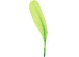 Piume D'oca Decorative Verde Chiaro Artigianali 20G - 2 Pezzi