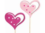 Fiore Spina Cuore Rosa Festa Della Mamma Matrimonio San Valentino Decorazione Spina 7Cm 12Pz