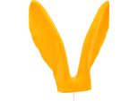 Orecchie Di Coniglio Decorativo Giallo Oro Floccato Per Pasqua H56Cm