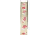 Nastro Di Natale Stivali Beige Rosso Nastro Regalo 25Mm 15M Nastro Decorazione Inverno Decorazione Padre Natale