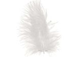 Piume Decorative Bianche Forniture Artigianali Primavera Decorazione Tavolo Matrimonio 5-10Cm 20G