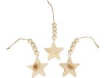 Stella Di Legno Decorazione Albero Di Natale Ornamento Stella Set 8Cm