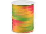 Nastro Per Arricciatura Nastro Regalo Colorato Sfumato 10 Mm X 250 M Verde, Giallo, Rosa Nastro Decorativo