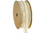 Nastro Di Iuta Crema Con Perline Dorate 17Mm X 10M - Nastro Decorativo Nastro Regalo Matrimonio