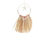 Decorazione Da Parete Marittima Con Stelle Marine E Conchiglie, Design Naturale, Ø26,5 Cm H65 Cm, Rafia E Veri Tesori Marini