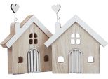 Decorazione Da Tavola In Legno Cuore Matrimonio Primaverile 16,5 Cm Set Da 2, 2 Pezzi
