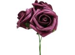 Rosa In Schiuma Ø3,5 Cm Malva 48 Pezzi Fiori Artificiali Decorazione Da Tavola Matrimonio Decorazione Floreale, 48 Pezzi