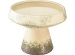 Ciotola In Ceramica Ciotola Decorativa Crema Design Grigio-Verde Ø20Cm H16Cm - Gioiello Versatile Per Ogni Stile Di Interni