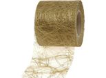 Nastro In Pile 8Cm 25M Oro - Nastro Decorativo Per Decorazioni E Regali Creativi