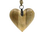 Decorazione In Legno Cuore Da Appendere, Matrimonio San Valentino Festa Della Mamma, Ciondolo In Legno Naturale H19Cm