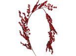 Ghirlanda Di Bacche Decorazione Artificiale Con Bacche Rosse 130 Cm Per L'autunno E Il Natale