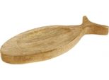 Vassoio Decorativo In Legno Pesce Mango Decorazione Da Tavolo Piatto In Legno 30X3X12Cm