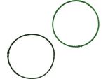 Decorazione In Juta Decorazione Loop Verde Verde Scuro Ø30Cm 4 Pezzi Decorazione Natalizia Decorazione Da Tavola, 4 Pezzi