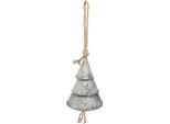 Campane Decorative Di Natale Vintage In Zinco H19Cm, Decorazione Natalizia Rustica