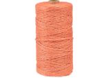 Nastro Di Iuta Nastro Di Corda Di Iuta Arancione Ø3Mm 200M Nastro Decorativo Imballaggio Regalo Decorazione Autunno Giardino Fiori