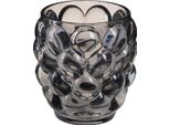 Lanterna In Vetro Porta Tealight Grigio Ø9Cm H9,5Cm Set Di 4 Decorazioni In Vetro Moderno