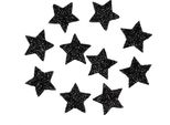 Mini Stelle Glitterate Nere 2,5 Cm 96 Pezzi Decorazioni Natalizie, 96 Pezzi