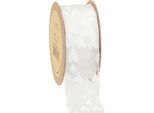 Nastro Regalo Cuori Bianco A Rete 40 Mm X 10 M Nastro Decorativo Glitterato