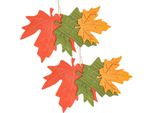 Decorazioni Autunnali Pendenti In Legno Foglie D'acero Fogliame 22 Cm Set Da 4 Decorazioni Per Finestre Decorazioni Da Parete, 4 Pezzi