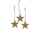 Etichette Regalo In Carta Natalizia Stella Marrone Ø5,5 Cm 100 Pezzi, Decorazione Natalizia, Confezione Regalo
