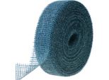 Nastro In Rete Di Iuta Nastro Decorativo Di Iuta Verde Salvia Oeko-Tex 5Cm X 40M Decorazione
