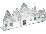 Decorazione Natalizia In Metallo Case Porta Tealight Argento 25Cm