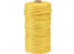 Nastro Di Iuta Giallo Ø3Mm 200M - Nastro Decorativo In Fibra Naturale Per Il Crafting, L'imballaggio E La Decorazione