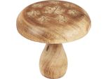 Decorazione A Fungo In Legno Decorazione Autunnale In Legno 15Cm Fatta A Mano