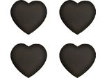 San Valentino Cuore Decorativo In Ardesia Cuore Nero 16 Cm 4 Pezzi Regalo Di Nozze, 4 Pezzi