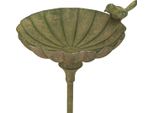 Vaschetta Decorativa Per Uccelli In Metallo Antico Per Giardino Verde 34,5 Cm
