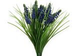 Gelsomini Blu 28-30 Cm 15 Pezzi Fiori Artificiali Decorativi Primavera, 15 Pezzi