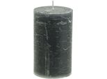 Candele Colorate Antracite Candele Cilindriche 60×80 Mm 4 Pezzi Decorazioni Moderne, 4 Pezzi