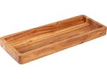 Elegante Vassoio Da Portata Rettangolare In Legno Di Acacia Oliato 40X15X4 Cm